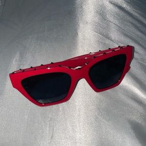 Red valentino stud sunglasses